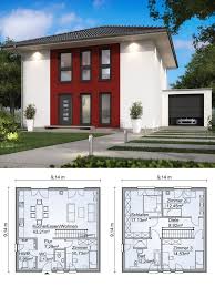 Stadtvilla Neubau Modern Grundriss Mit Garage Walmdach Architektur Haus Bauen Ideen Fertighaus Sh 135 S Von Stadtvilla Einfamilienhaus Bauen Haus Grundriss