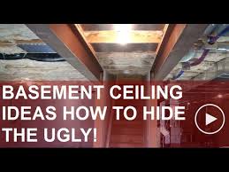 If the height of the basement. Basement Ceiling Ideas Planning Your Way Around The Obstacles Youtube