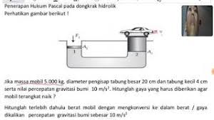 A 1 kaki 3 x 10 3 m 2 maka a 4 kaki 12 x 10 3 m 2. Gaya Angkat Hukum Pascal Pada Diameter Penghisap Untuk Mobil Dan Tekanan Kursi Pada 4 Alas Kaki Youtube