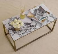 Calacatta Viola Marble Coffee Table: Nordic Minimalist ...