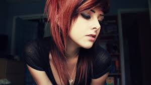 Lots of wispy layers are what give this anime girl with copper brown hair its personality and fun appearance. Wallpaper Face Redhead Model Portrait Long Hair Glasses Necklace Black Hair Women Indoors Fashion Emo Person Girl Beauty Eye Lady Blond Hairstyle Photo Shoot Brown Hair Human Hair Color Hair Coloring