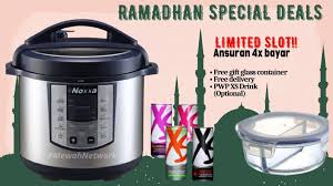 New noxxa electric multifunction pressure cooker. Beli Periuk Noxxa Dapat Free Mangkuk Kaca Ceritera Ibu