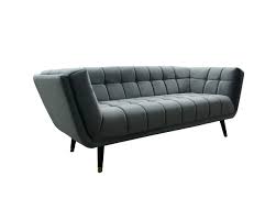 Die geradlinige silhouette trifft auf eine dezente steppung. Lc Home 3er Sofa Dreisitzer Couch Italy Modern Gesteppt Samt Grau House Attack