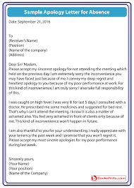 11 Absent Letter From Work Time Table Chart Lettering Absent Letter Good Essay