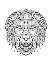 Coloring pictures depicting the fierce beast are highly searched for throughout the world. Lion Head 2 Lions Adult Coloring Pages