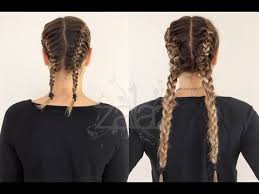 The 2 minute rope braid hairstyle hairstyle | the freckled fox. How To Double French Braids Using Hair Extensions Zala Hair Youtube