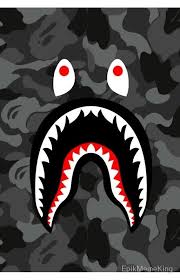 Grey Bape Case ʘᴥʘ Seni 3d Seni Ruang Seni
