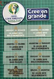 Aquí puedes encontrar todo sobre el torneo de selecciones más antiguo del mundo. Copa Amerika Brasil 2019 Spiel Datum Patch Brasilien Argentinien Peru Uruguay Chile Spiel Details Copa Amerika 2019 Sleeve Patch Patches Aliexpress