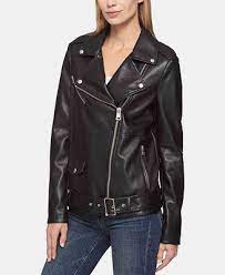 Levi S Belted Faux Leather Moto Jacket Reviews Jackets Vests Juniors Macy S Leather Moto Jacket Faux Leather Moto Jacket Jackets