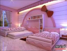 غرف نوم هيلو كيتى بناتي احدث غرف بينك للبنات قصر الديكور