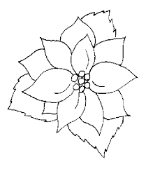 Huevos de pascua doodle dibujado a mano sobre fondo blanco. Flor De Nochebuena Para Colorear E Imprimir