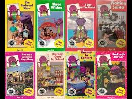 The series focused on a purple tyrannosaurus rex named barney, and a group of kids known as the backyard gang, and the adventures they take, through their imaginations. Barney The Backyard Gang And Barney Friends 1992 Vhs Collection Youtube