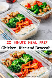20 Minute Meal Prep Chicken Rice And Broccoli In 2020 Chicken Meal Prep 20 Minute Recipes Meals