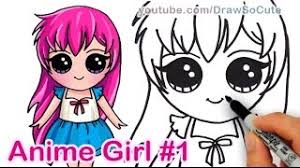 Anime kawaii cute drawing anime collection. How To Draw Anime Girl Cute Step By Step 1 Manga Girl Youtube
