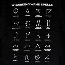 Harry potter has lived under the stairs at his aunt and uncle's house his whole life. Spells Chart T Shirt Fur Harry Potter Fans Elbenwald