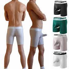 4 Pack Mens Boxer Briefs Shorts Sports Underwear Cotton Bulge Pouch  Underpants | eBay