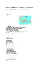 Aha ma labana rap hita na dua molo rohami dohot rohakkon so tarpaduomu be hasian dang taradopi au beho ito. Nama Lagu Daerah Dan Lirik Di 33 Provinsi