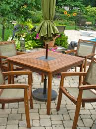 Eucalyptus Table With Granite Inlay Dining Set Square Patio Table Outdoor Dining Table Setting Outdoor Patio Table