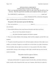 Additionally, some states allow for the revocation of a birth parent's consent to terminate parental rights signed after birth but before the adoption is. Separation Agreement Without Minor Children Of The Marriage