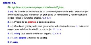 Look up in linguee suggest as a translation of que significa Video Que Significa Literalmente Ser Gitano Verne El Pais