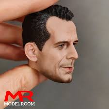 1/6 Bruce Willis Carving Verwundeten Ver. Männlichen Kopf Sculpt Für 12''  Mann Action Figur Körper