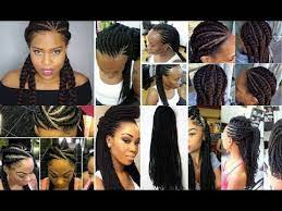 Long blonde hair done in long layers and pepped up with a heavy front bang. Straight Up Braids 2017 Trendy Hairstyles For Queens Youtube