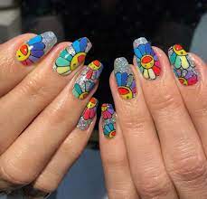 Smiley flower | nail decals, takashi murakami inspired, nail stickers, temporary tattoos, nail art, cute nails, nail design, decals miesbeauties 5 out of 5 stars (39) $ 4.46. Floral Nails For Spring Dazed Beauty