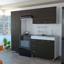 Cocina Integral Ferreti 2 20 Metros 11 Puertas 3 Cajones Wengue Incluye Meson Derecho En Acero Inoxidable Cocinas Integrales Muebles De Cocina Alacenas De Cocina