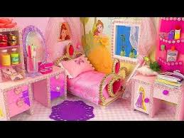 Diy Miniature Disney Princess Dollhouse Youtube Disney Princess Bedroom Decor Diy Dollhouse Princess Diy