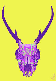 Sugar Deer By Nelson Dedos Garcia Deer Art Print Deer Skull Art Deer Art