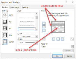 Last Row Border Formatting Microsoft Word