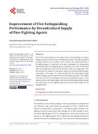 Confirm the extinguisher is visible, unobstructed, and in its designated location. Pdf Improvement Of Fire Extinguishing Performance By Decentralized Supply Of Fire Fighting Agents