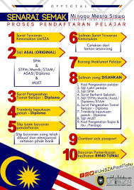 Semakan pendaftaran muet 2020 online|adakah anda telah membuat pendaftaran ujian muet bagi tahun 2020? Mpp Unisza 2020 2021 ×'×˜×•×•×™×˜×¨ Berikut Merupakan Senarai Semak Proses Pendaftaran Pelajar Untuk Mahasiswa Ijazah Kemasukan Kedua Sesi 2017 2018