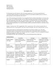 Check spelling or type a new query. Family Tree Project Rubric