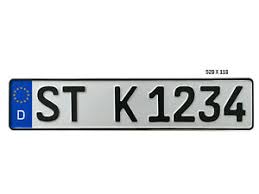 1 Kfz Eu Kennzeichen Fahrradtrager Autokennzeichen Nummernschild Ebay