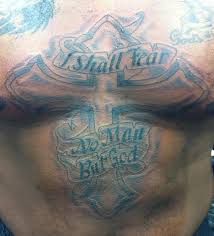 For the man who loves tradition, the star tattoo is a classic that you can't miss. I Shall Fear No Man But God By Joe Parisi Tattoonow