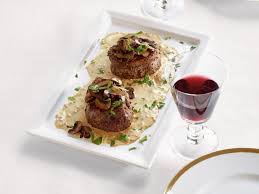 Beef recipes tenderloin recipes food ina garten beef filet roasted vegetable lasagna beef tenderloin recipes try this recipe for filet of beef carpaccio from ina garten's new cookbook, cook like a pro. Filet Mignon With Mustard And Mushrooms Recipe Ina Garten Food Network