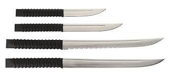 Prepare to slice your food the samurai way! Samurai Sword Kitchen Knife Set