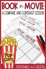 Book Vs Movie Comparison Google Classroom Distance Learning Language Arts Classroom Teaching Literature Literacy Lessons