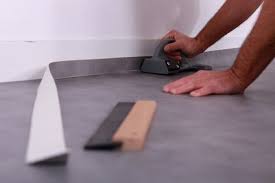 Pose Lino Sur Plancher Chauffant Sol Vinyle Sol Vinyle Salle De Bains Et Poser Du Lino