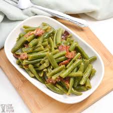 Green lima beans and green string beans are not considered part of the beans and peas subgroup. Southern Green Beans With Bacon Easy Keto Side Dish Low Carb Yum