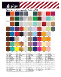 Angelus Paint Color Chart Painting Leather Paint Color