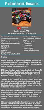 Protein Cosmic Brownies Recipe Flexibledietinglifestyle Ifitfitsyourlifestyle Flexible Dieting Recipes Healthy Snacks Recipes Protein Powder Recipes