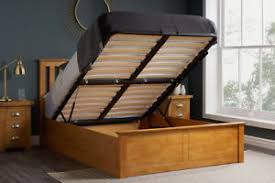 Double Or King Size Wooden Gas Lift Ottoman Storage Bed Oak Mattress Option Ebay For the ones who are always looking for an 'extra' in everything! details about double or king size wooden gas lift ottoman storage bed oak mattress option