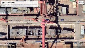 The type 003 will have a displacement of around 85,000 tonnes and be approximately the size of the us navy's ford class ships. Chinese Navy Aircraft Carriers The Searchers