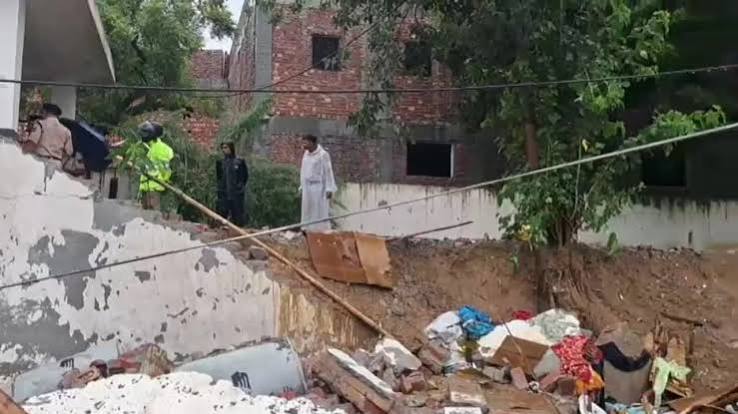 8, including 2 children, killed as wall collapses in Delhi amid heavy rain