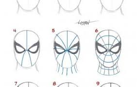 How do you make a spider man costume? Spiderman Mask Drawing At Paintingvalley Com Explore Collection Of Spiderman Mask Drawing