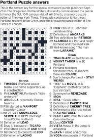 Maybe you would like to learn more about one of these? Crossword Clue Portland S Soccer Team Seven Letters Across Here Are The Answers To The Portland Puzzle Oregonlive Com
