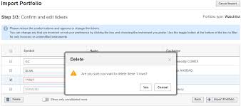 import portfolio watchlist investing com support