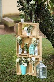 36 Rustic Wooden Crates Wedding Ideas Wedding Forward Wooden Crates Wedding Outdoor Wedding Decorations Rustic Vintage Wedding
